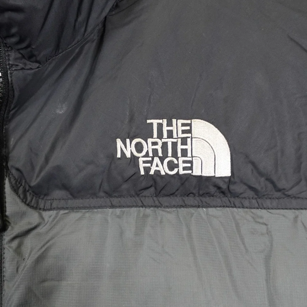 The North Face Puffer Vest Mens XL Gray Nuptse 700 Down Insulated Winter Vest